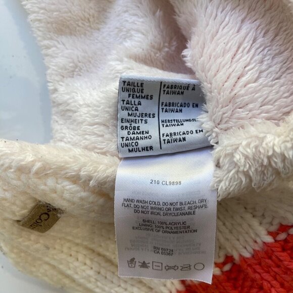 Columbia Knit Beanies Set 2 Stripes Designs unisex blue yellow orange ecru white - Picture 8 of 16